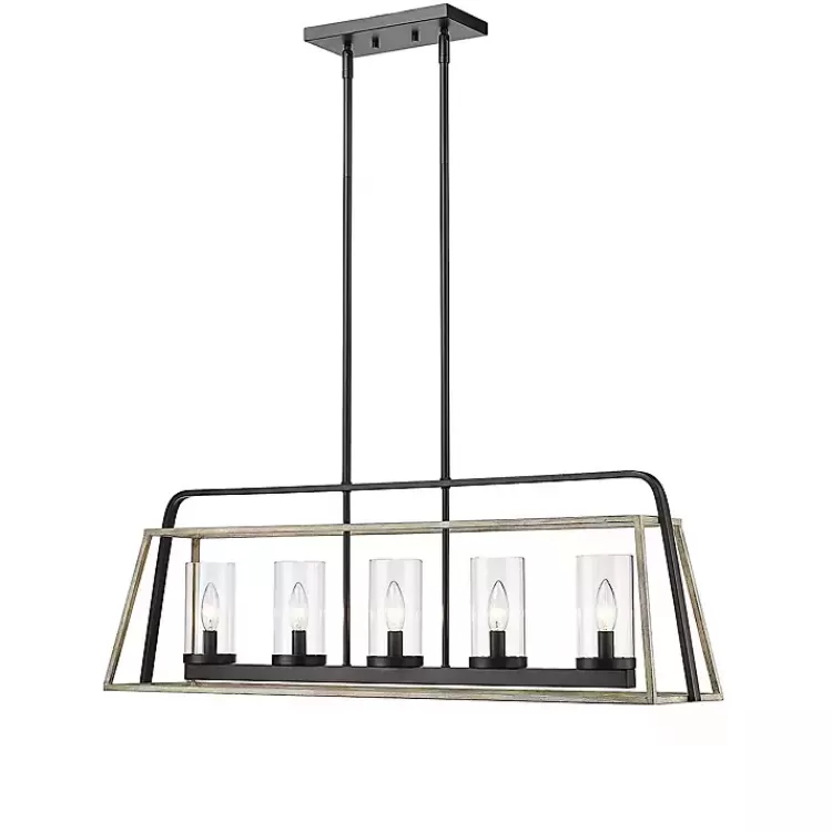 Rustic Gray and Black Open Chandelier>Kirklands Home Best