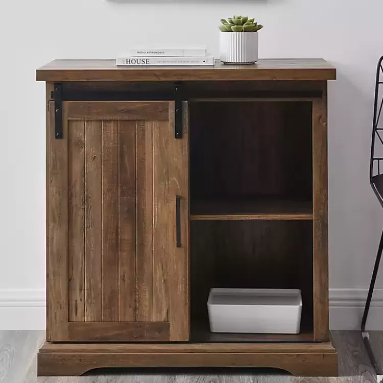 rustic_oak_grooved_sliding_barn_door_cabinet_3.webp Rustic Oak Grooved Sliding Barn Door Cabinet>Kirklands Home Store