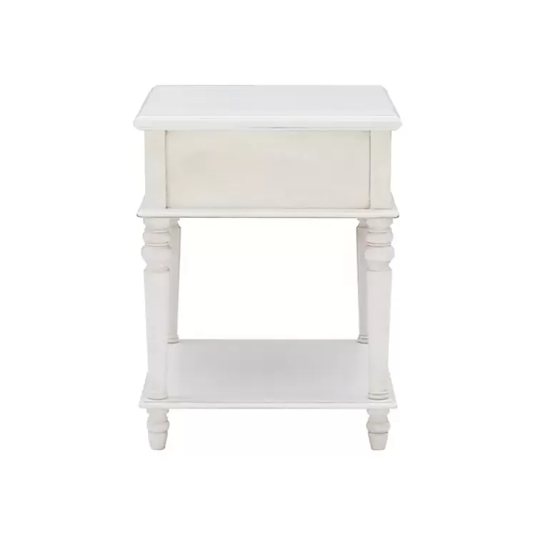 rustic_white_turned_legs_accent_table_3.webp Rustic Turned Legs Accent Table>Kirklands Home Cheap