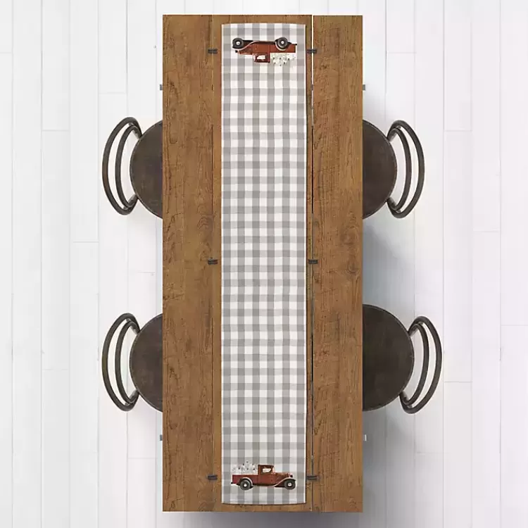 Rusty Harvest Truck Table Runner>Kirklands Home Sale