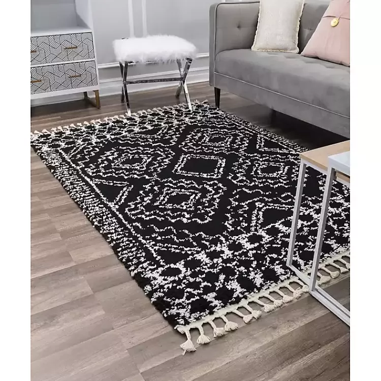Sable and White Moon Area Rug, 5x7>Kirklands Home Discount