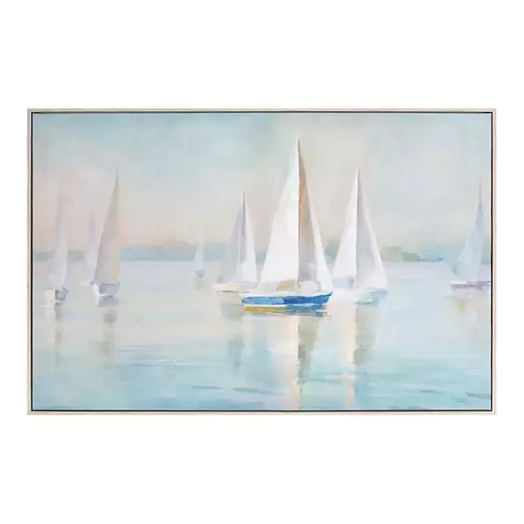 Sailboat Flotilla Framed Art Print>Kirklands Home Flash Sale