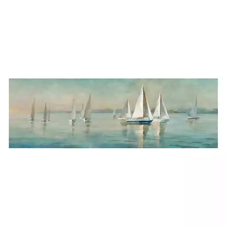 Sailboats at Sunrise Canvas Art Print>Kirklands Home Outlet