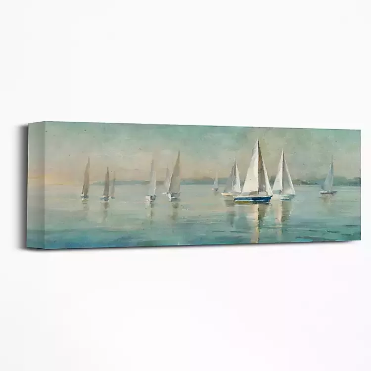 Sailboats at Sunrise Canvas Art Print>Kirklands Home Outlet