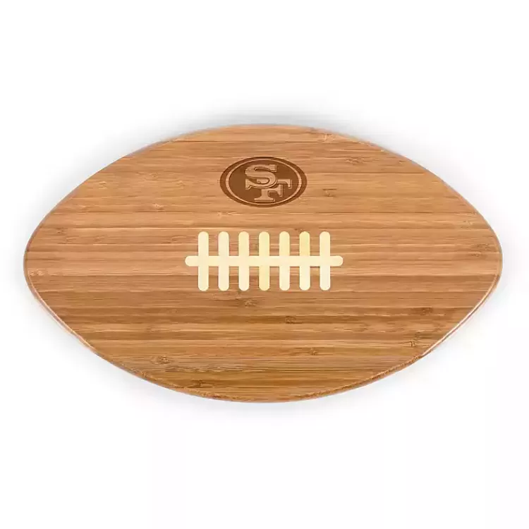 San Francisco 49ers Bamboo Football Cutting Board>Kirklands Home Best