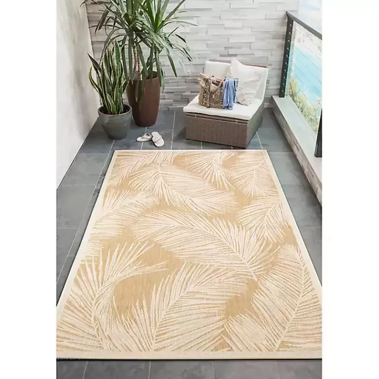sand_cabo_palm_indooroutdoor_rug_x_3-1.webp Sand Cabo Palm Indoor/Outdoor Rug, 4x7>Kirklands Home Best