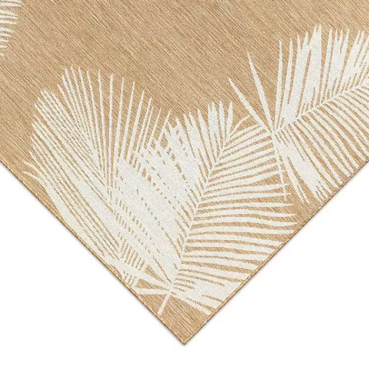 Sand Forest Leaf Indoor/Outdoor Area Rug, 4x7>Kirklands Home Sale
