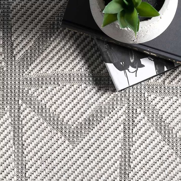 sanford_light_gray_geometric_outdoor_rug_x_3.webp Sanford Light Geometric Outdoor Rug, 5x8>Kirklands Home Discount
