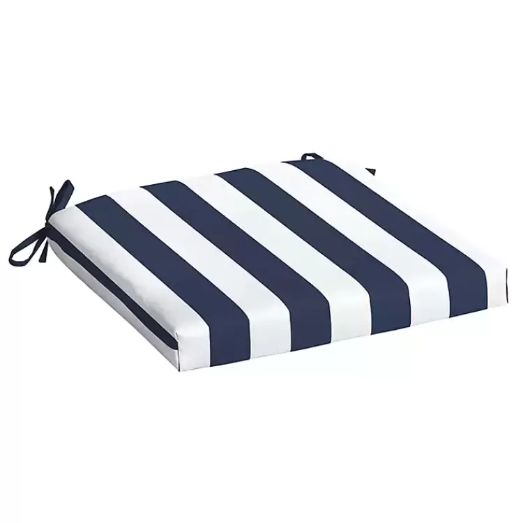 Sapphire Cabana Stripe Outdoor Seat Cushion>Kirklands Home Hot