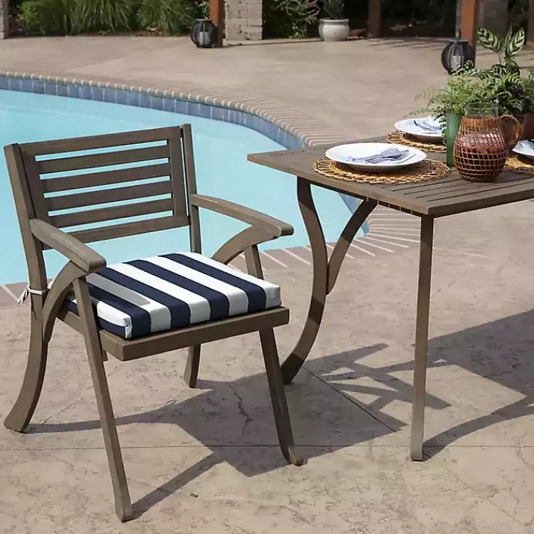 Sapphire Cabana Stripe Outdoor Seat Cushion>Kirklands Home Hot