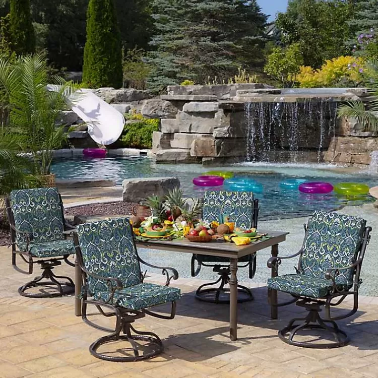 sapphire_damask_luxe_outdoor_dining_chair_cushion_3.webp Sapphire Damask Luxe Outdoor Dining Chair Cushion>Kirklands Home Outlet