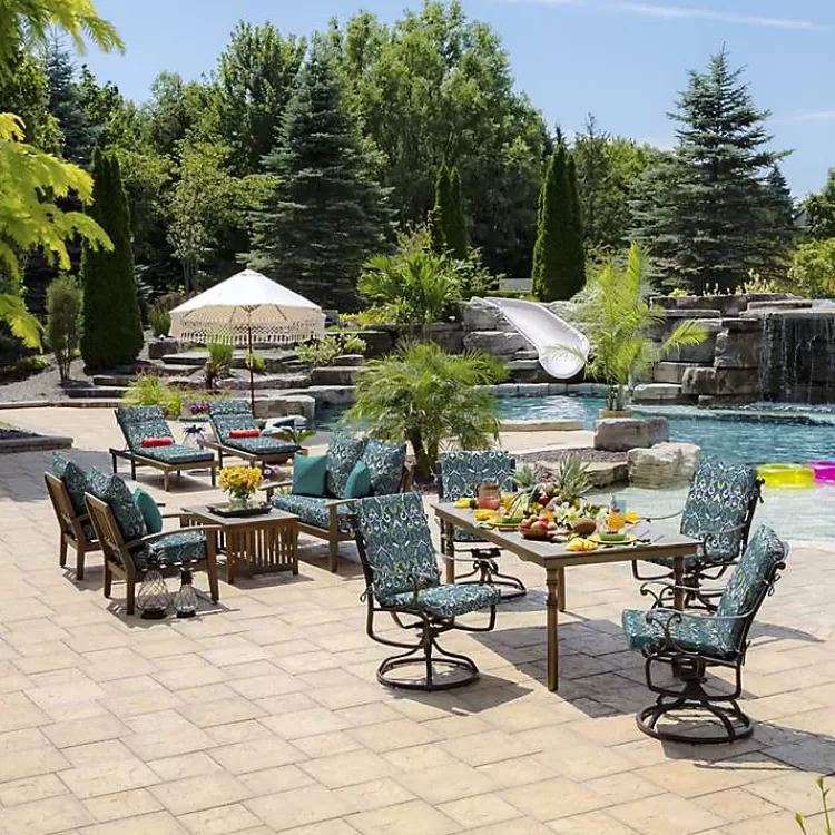 sapphire_damask_luxe_outdoor_dining_chair_cushion_4.webp Sapphire Damask Luxe Outdoor Dining Chair Cushion>Kirklands Home Outlet