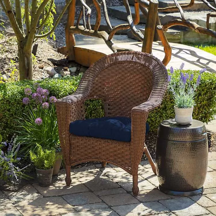 Sapphire Texture 2-pc. Outdoor Wicker Cushion Set>Kirklands Home Cheap