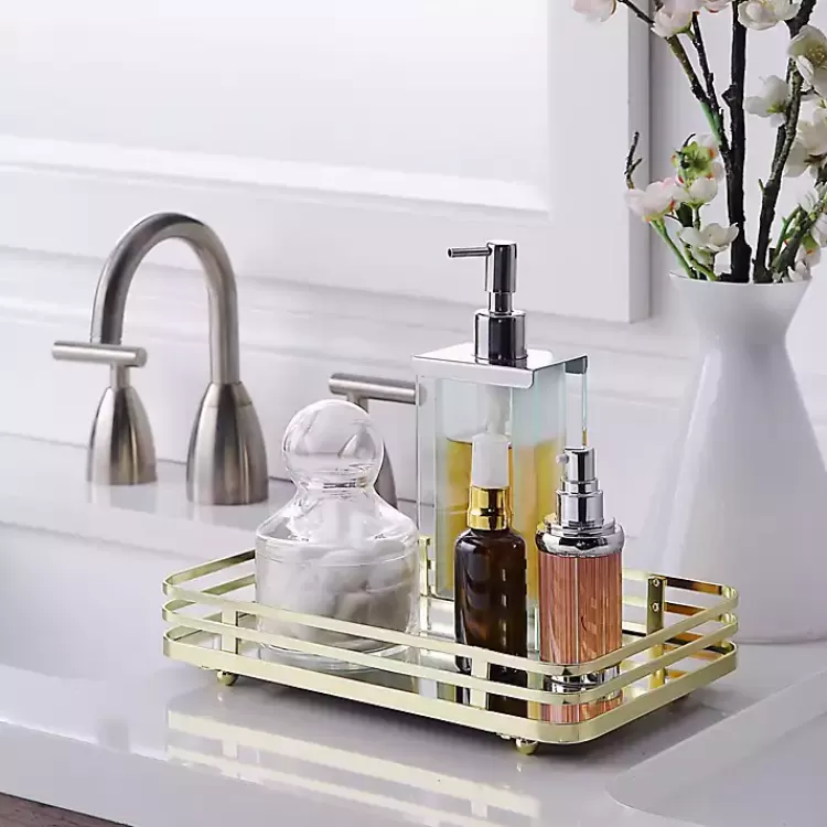 Satin Mirrored Vanity Tray>Kirklands Home Hot
