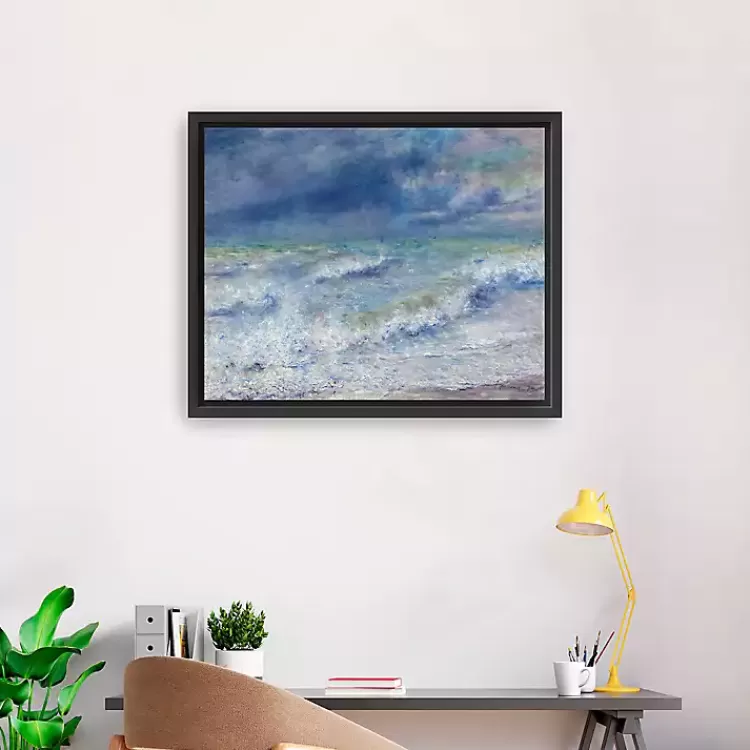 Seascape Framed Canvas Art Print, 26x32>Kirklands Home Best