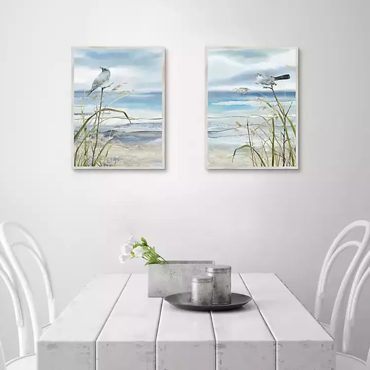 Seaside Rest Framed Canvas Art Prints, Set of 2>Kirklands Home Cheap