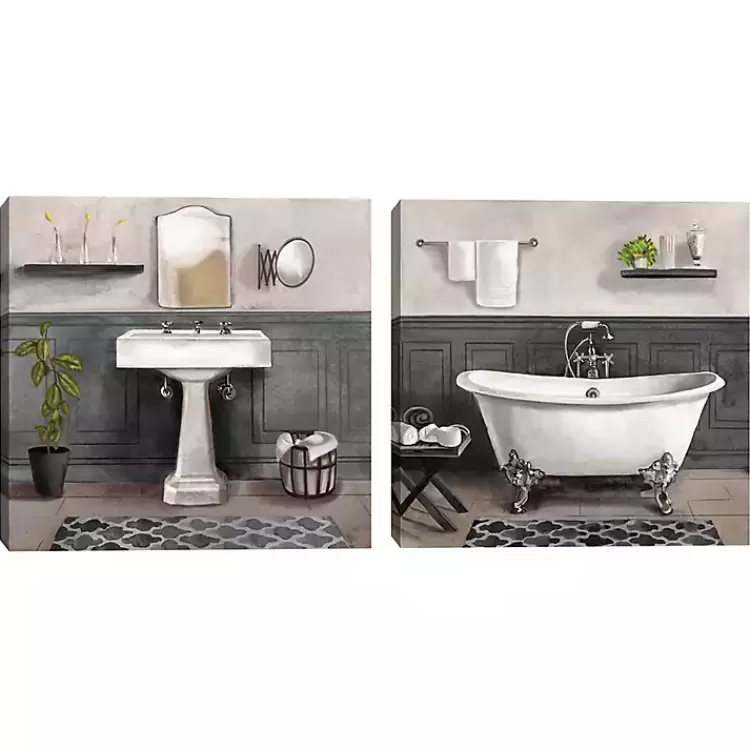 Serene Bath 2-pc. Canvas Art Print Set>Kirklands Home Fashion