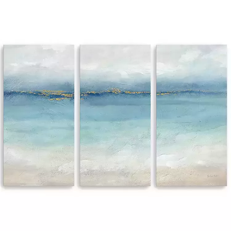 Serene Sea Landscape Canvas Art Prints, Set of 3>Kirklands Home Shop