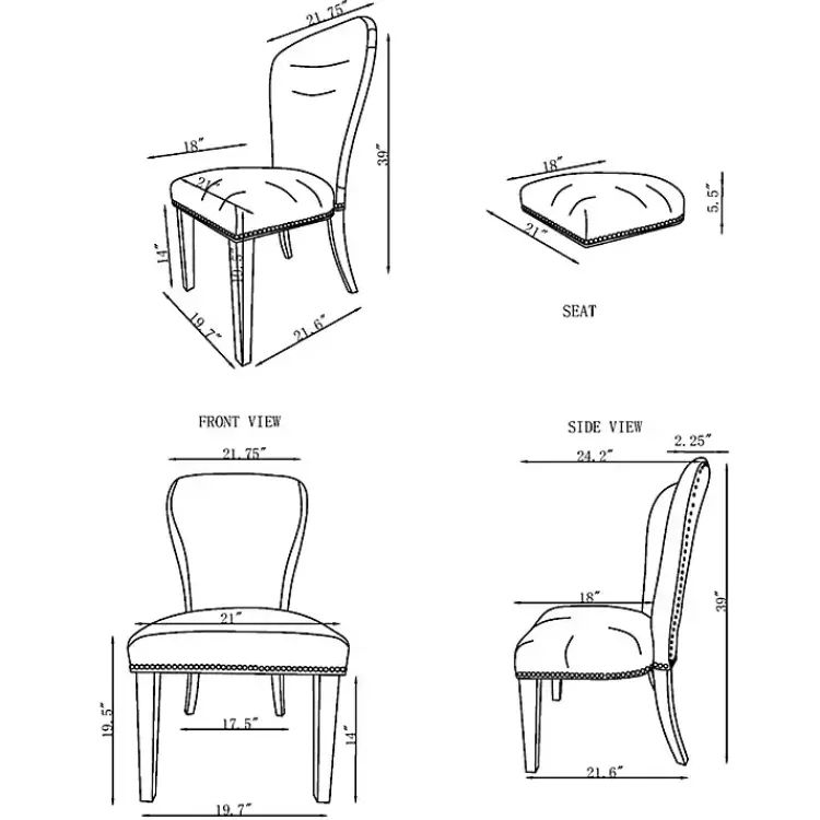 sevana_brown_faux_leather_dining_chairs_set_of__6.webp Sevana Faux Leather Dining Chairs, Set of 2>Kirklands Home Cheap