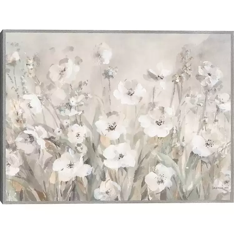 Shades of White Summer Framed Canvas Art Print>Kirklands Home Shop
