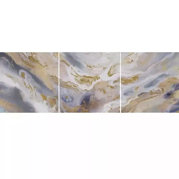 Shimmering Symphony Triptych Canvas Art, Set of 3>Kirklands Home Shop