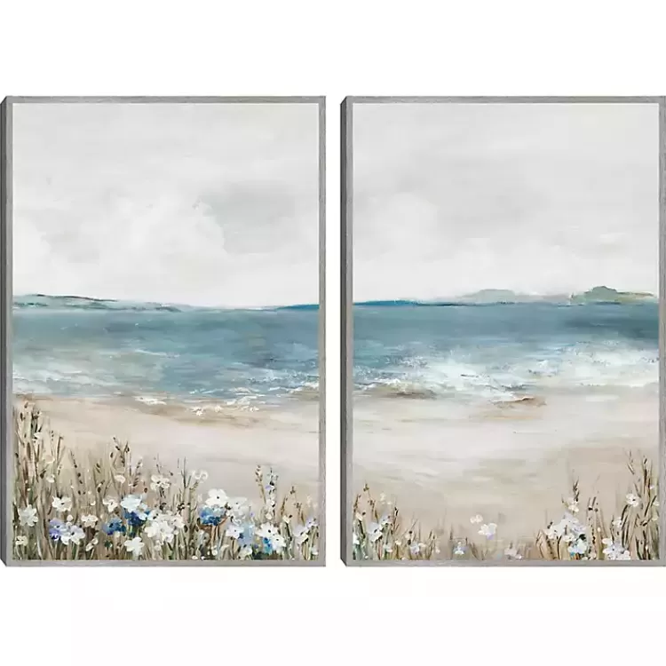 Shoreline Slepndor Framed Canvas Art Prints>Kirklands Home Store