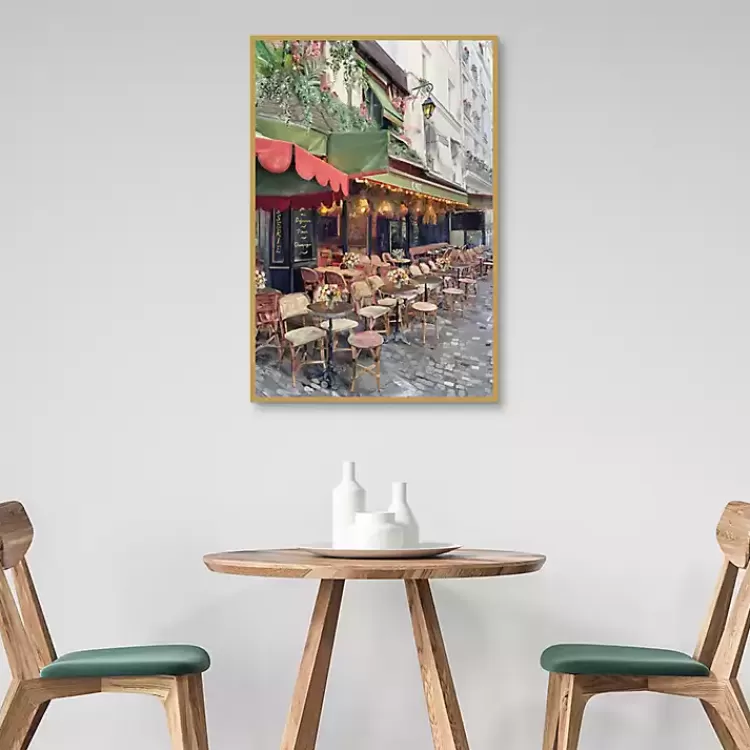 Sidewalk Cafe Framed Canvas Art Print>Kirklands Home Hot