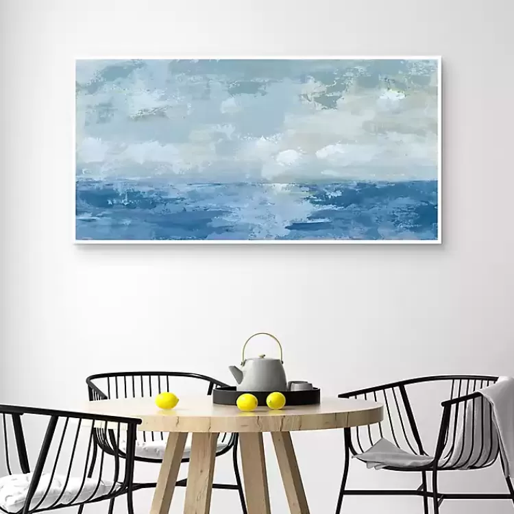 Silver Sea Framed Canvas Art Print>Kirklands Home Outlet
