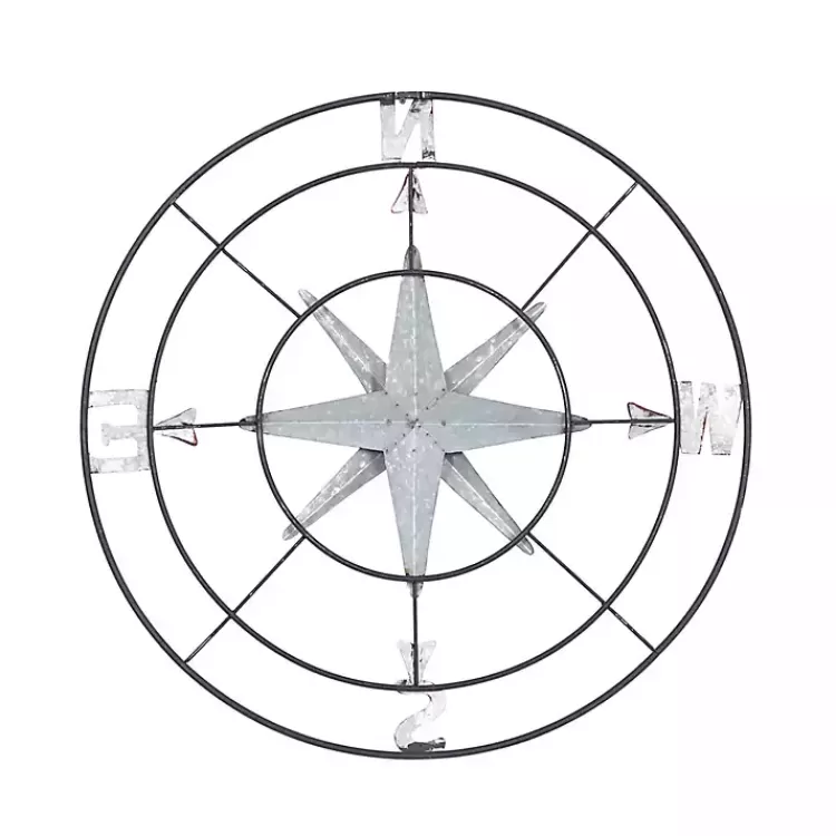 silver_compass_rose_outdoor_plaque_6.webp Compass Rose Outdoor Plaque>Kirklands Home Hot