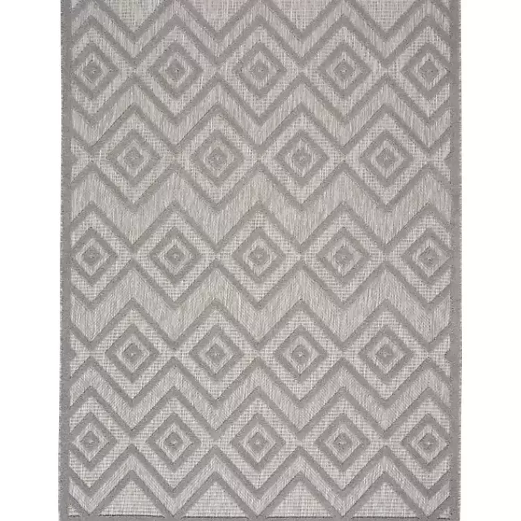 Gray Diamond Indoor/Outdoor Area Rug, 4x6>Kirklands Home Best