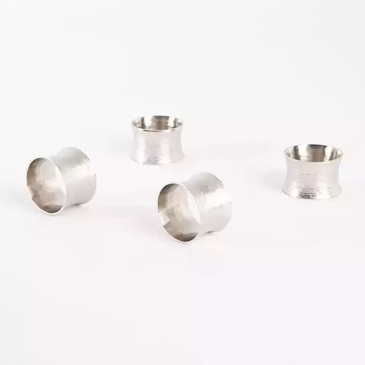 Hammered Metal Napkin Rings, Set of 4>Kirklands Home Shop