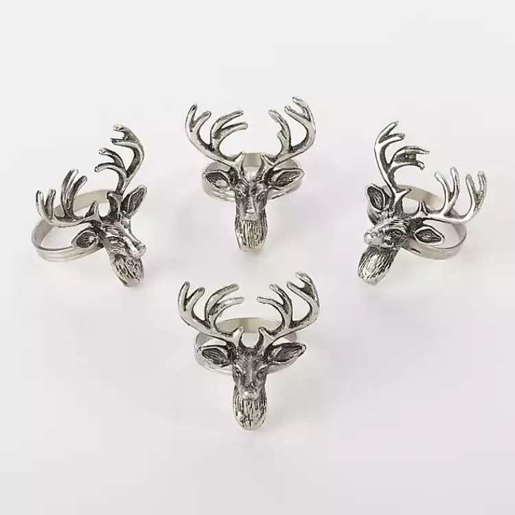 Reindeer Head Napkin Rings, Set of 4>Kirklands Home Flash Sale