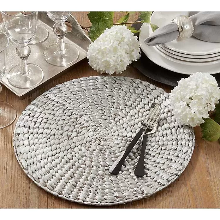 Round Woven Rattan Placemats, Set of 4>Kirklands Home Flash Sale