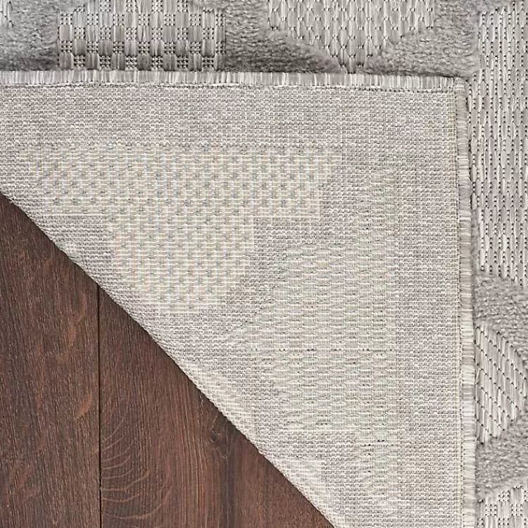 Silver Trellis Indoor/Outdoor Area Rug, 5x7>Kirklands Home Cheap