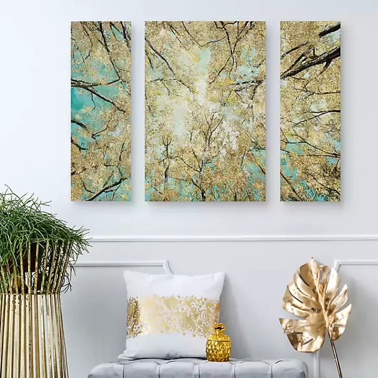 Sky High Canvas Art Prints, Set of 3>Kirklands Home Fashion
