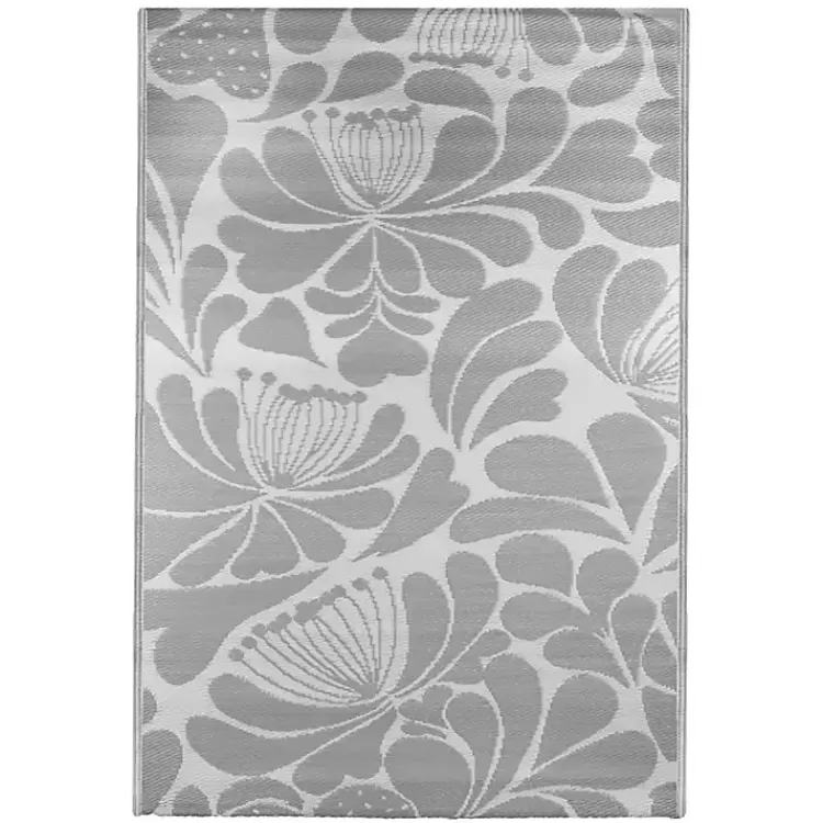 Slate Floral Outdoor Area Rug, 4x6>Kirklands Home Hot