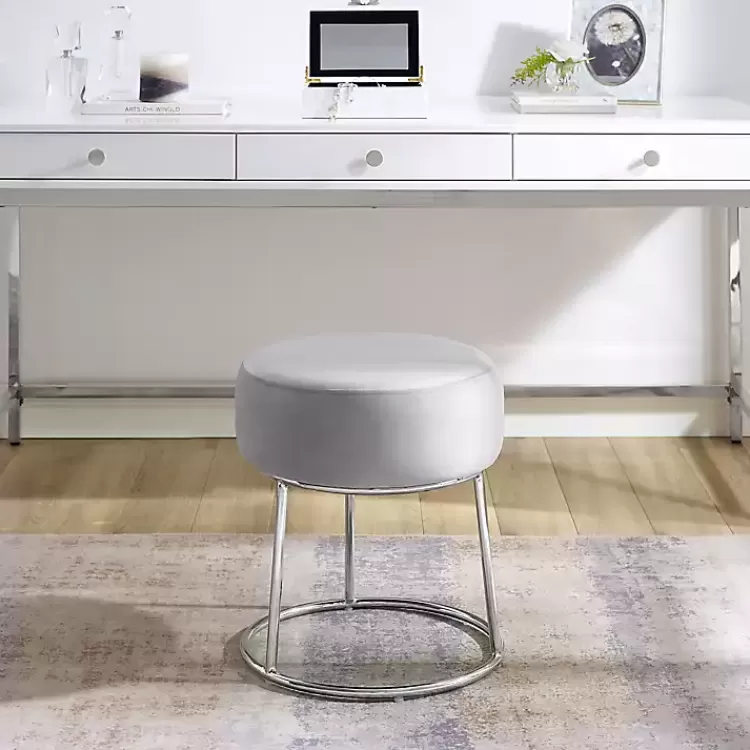smokey_gray_velvet_vanity_stool_3.webp Smokey Velvet Vanity Stool>Kirklands Home Shop