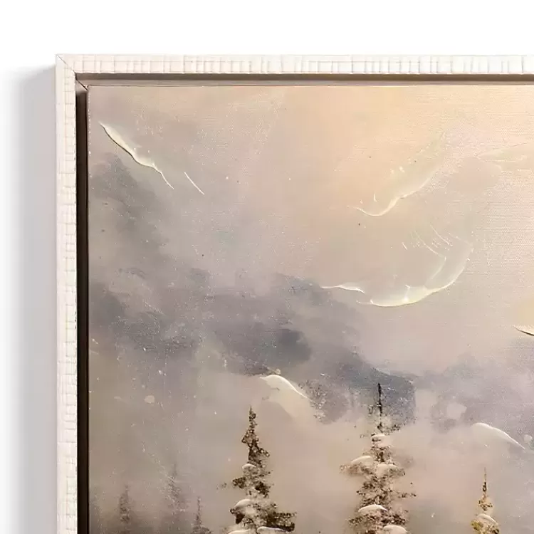 Snowy Forest at Dusk Framed Canvas Art Print>Kirklands Home Best Sale