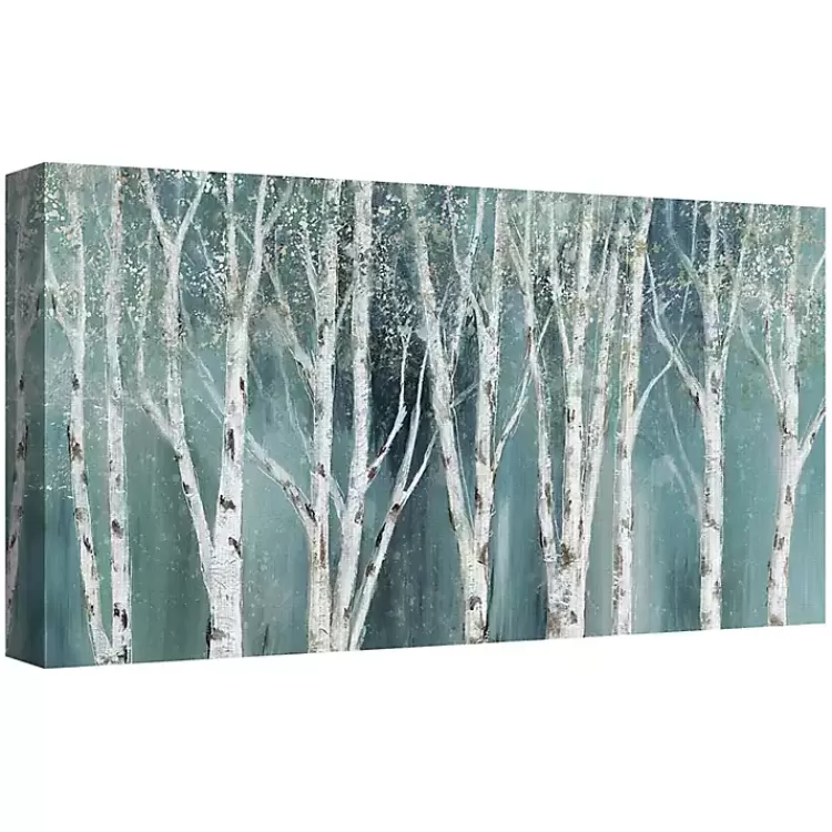 Soft Birch on Blue Canvas Art Print>Kirklands Home Online