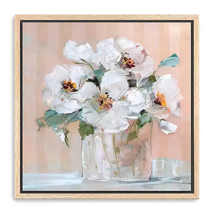 Soft Elegant Floral Framed Canvas Art Print>Kirklands Home Best Sale