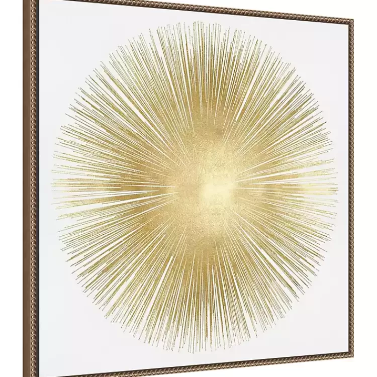 Soft Gold Sunburst I Canvas Art Print>Kirklands Home Discount