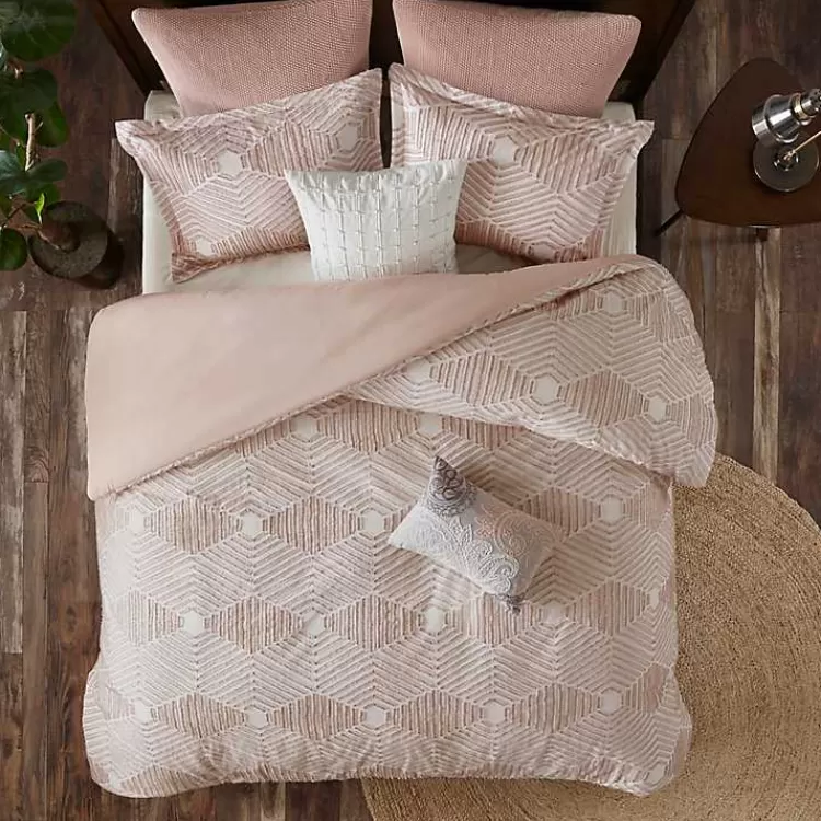 soft_pink_tufted_fullqueen_pc_comforter_set_2.webp Soft Pink Tufted Full/Queen 3-pc. Comforter Set>Kirklands Home Clearance