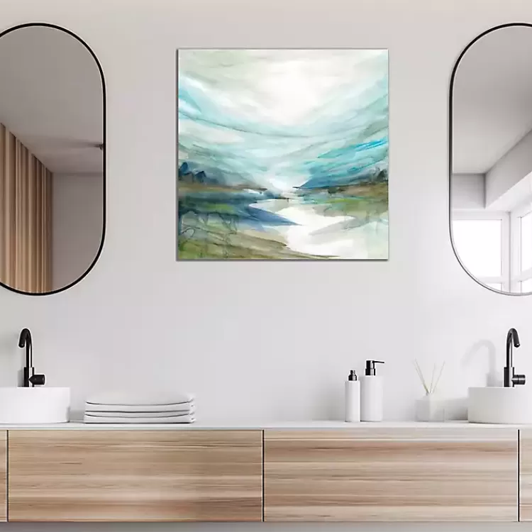 Soft River Reflection Canvas Art Print>Kirklands Home Fashion