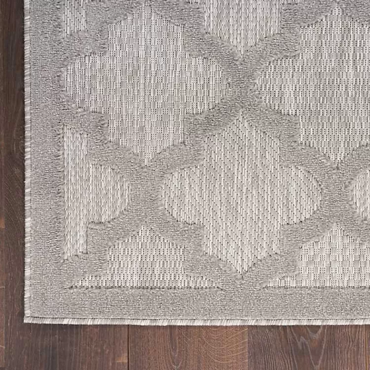 soft_silver_trellis_outdoor_area_rug_x_3.webp Soft Silver Trellis Outdoor Area Rug, 4x6>Kirklands Home Outlet