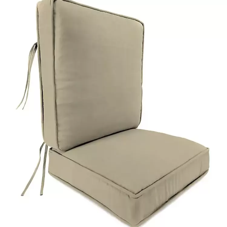 Solid Beige Outdoor Deep Seat Cushion>Kirklands Home Sale