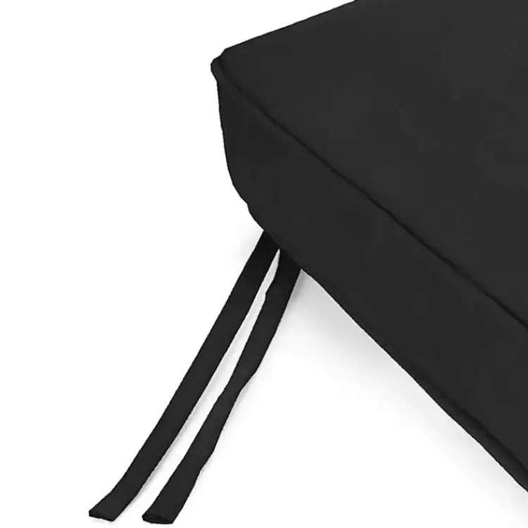 solid_black_outdoor_settee_cushion_2.webp Solid Outdoor Settee Cushion>Kirklands Home Best Sale