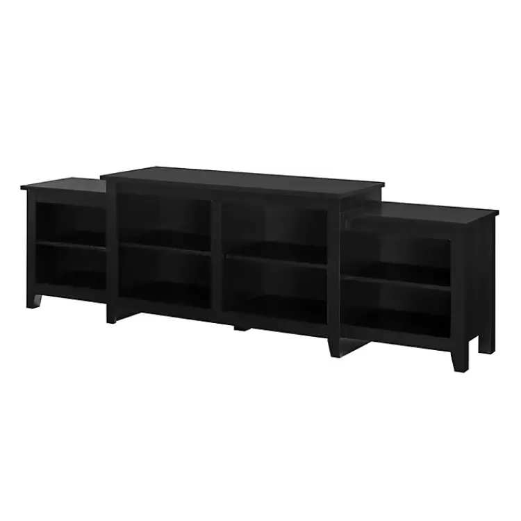 solid_black_tiered_tv_stand_3.webp Solid Tiered TV Stand>Kirklands Home Fashion