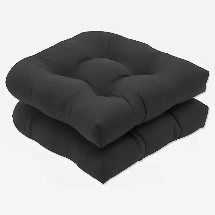 Solid Tufted Outdoor Seat Cushions, Set of 2>Kirklands Home Sale