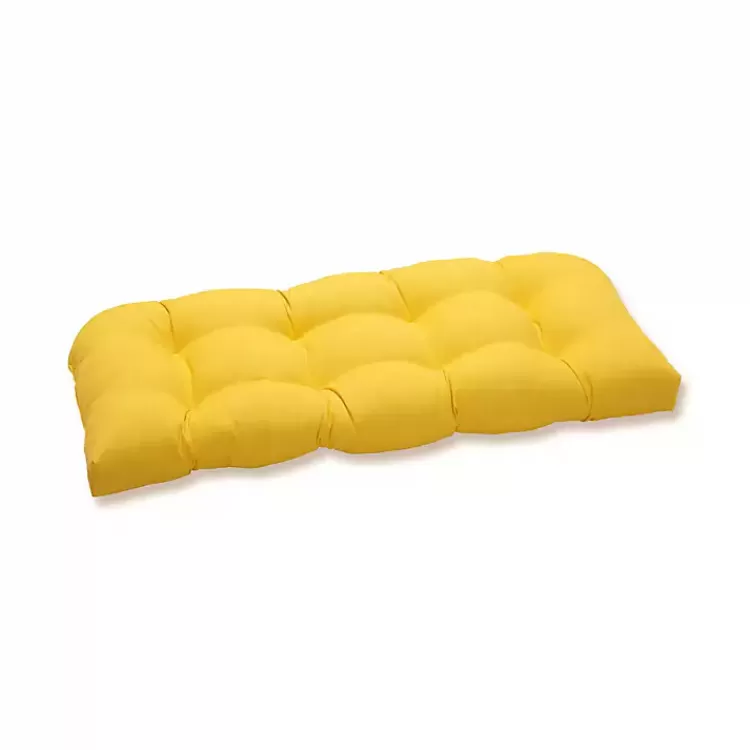 Solid Tufted Outdoor Settee Cushion>Kirklands Home Store