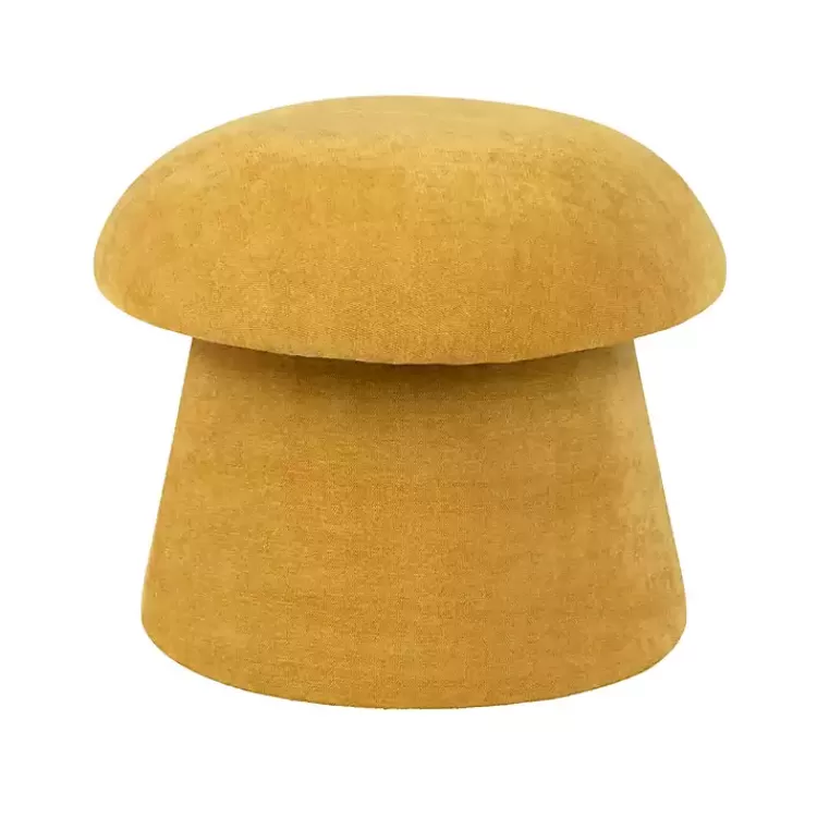 Spice Chenille Mushroom Storage Ottoman>Kirklands Home Cheap